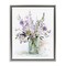 Stupell Industries Traditional Mixed Purple Botanicals Framed Floater Canvas Wall Art